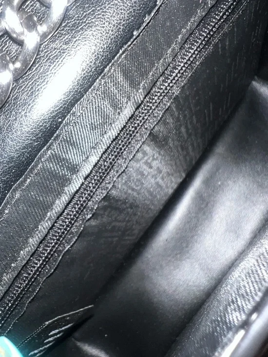 Kurt Geiger Metallic Gold and Rose Quilted Leather Crossbody Bag - Picture 7 of 10